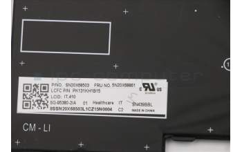 Lenovo 5N20X68861 NB_KYB CS20 FL-HC KBD LTN,BL,BK,ITA