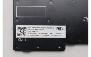 Lenovo 5N20Z29421 Keyboard Internal, Ukraine, Black, Non-Backlight, US