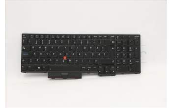 Lenovo 5N20Z74802 Keyboard Internal, Norwegian, Black, Backlight, w/Number, UK