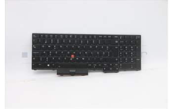 Lenovo 5N20Z74817 Keyboard Internal, Estonian, Black, Backlight, w/Number, UK