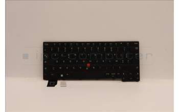 Lenovo 5N21A21781 Keyboard Internal, French, Black, Non-Backlight, US