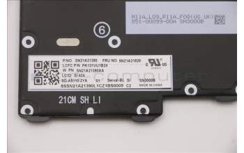 Lenovo 5N21A21828 Keyboard Internal, Slovenian, Black, Backlight, UK