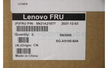 Lenovo 5N21A21877 Keyboard Internal, Estonian, Black, Non-Backlight, UK