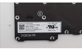 Lenovo 5N21A21895 Keyboard Internal, Hebrew, Backlight, Black, US