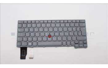 Lenovo 5N21A21974 Keyboard Internal, Norwegian, Grey, Backlight, UK