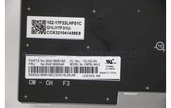 Lenovo 5N21B08340 NB_KYB CM KBD FL-CS20 CHY,BL,GR,ENG
