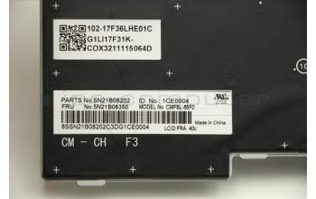 Lenovo 5N21B08350 NB_KYB CM KBD FL-CS20 CHY,BL,GR,FRA