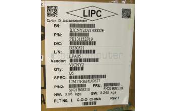 Lenovo 5N21B08358 Interne Tastatur, Portugiesisch, grau, Hintergrundbeleuchtung