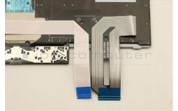 Lenovo 5N21B08389 Keyboard Internal, Greek, Grey, Backlight, US