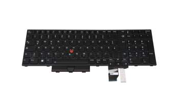 5N21B44339 original Lenovo keyboard DE (german) black/black matte with backlight and mouse-stick