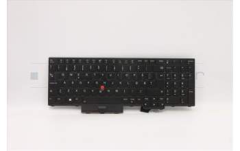 Lenovo 5N21B44345 Keyboard Internal, Norwegian, Black, Backlight, w/Number, UK
