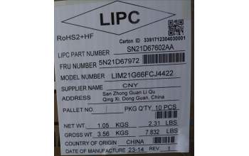 Lenovo 5N21D67972 Keyboard Internal,Canadian French 058,BackLight,Black