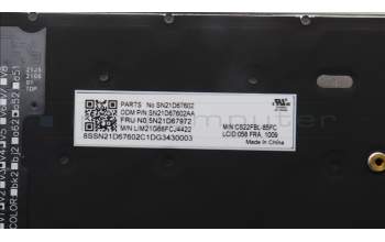 Lenovo 5N21D67972 Keyboard Internal,Canadian French 058,BackLight,Black