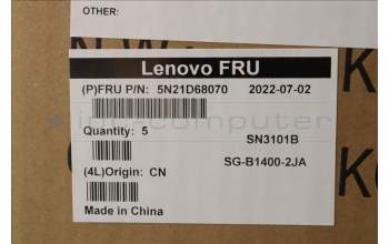 Lenovo 5N21D68070 NB_KYB CS22 FL TOP,BK-BL,LTN,BEL