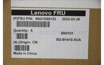 Lenovo 5N21D68123 Keyboard Internal, USA English, Non-Backlight, Black, US