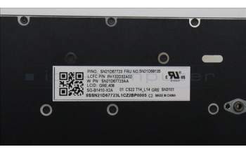 Lenovo 5N21D68135 NB_KYB CS22 FL TOP,BK-NBL,LTN,GRE