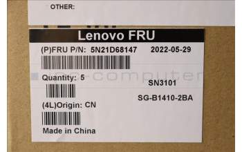 Lenovo 5N21D68147 NB_KYB CS22 FL TOP,BK-NBL,LTN,UKE