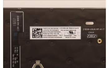 Lenovo 5N21D68242 Keyboard Internal, Danish, BackLight, Black, UK