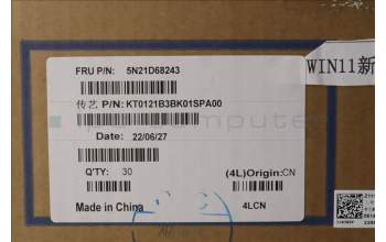 Lenovo 5N21D68243 Keyboard Internal, Spanish, BackLight, Black, UK