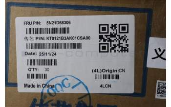 Lenovo 5N21D68306 Keyboard Internal, Czech/Slovak, Non-BackLight, Black, UK