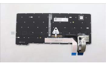 Lenovo 5N21D68316 Keyboard Internal, Danish, BackLight, Grey, UK