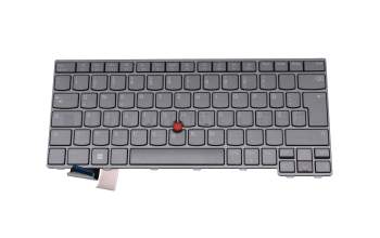 5N21D68319 original Lenovo keyboard DE (german) grey/black with backlight and mouse-stick