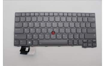 Lenovo 5N21D68321 Keyboard Internal, Hebrew, BackLight, Grey, US