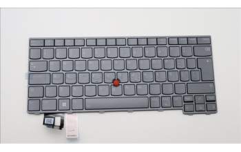 Lenovo 5N21D68363 Keyboard Internal, Portuguese, BackLight, Grey, UK