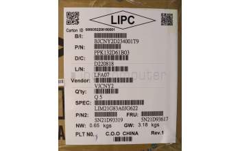 Lenovo 5N21D93617 Keyboard Internal, Arabic, Black, Backlight, w/Number, US