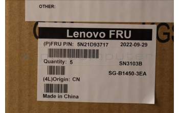 Lenovo 5N21D93717 Keyboard Internal, India English, Black, Backlight, w/Number, US