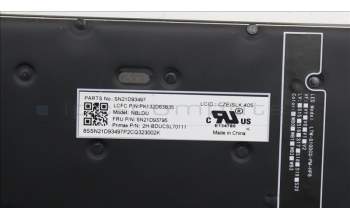 Lenovo 5N21D93795 NB_KYB CS22 NM TOP,BK-BL,PMX,CZE/SLK