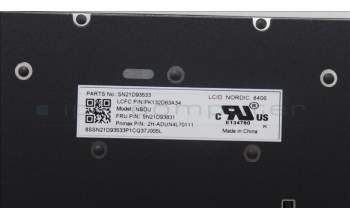 Lenovo 5N21D93831 NB_KYB CS22 NM TOP,BK-NBL,PMX,NORDIC