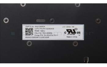 Lenovo 5N21D93832 NB_KYB CS22 NM TOP,BK-NBL,PMX,CZE/SLK