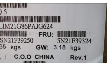 Lenovo 5N21F39324 Keyboard Internal, Brazil Portuguese, Backlight, UK