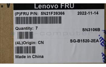 Lenovo 5N21F39366 NB_KYB CS22 P16 GR-BL,LTN,SPA