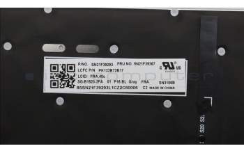 Lenovo 5N21F39367 NB_KYB CS22 P16 GR-BL,LTN,FRA