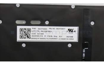 LENOVO 5N21F39377 Keyb P16 G1/G2 SLV/SI - BL