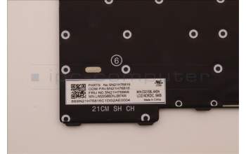 Lenovo 5N21H76868 Keyboard Internal, Nordic, Black, Backlight, UK