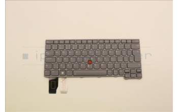 Lenovo 5N21H76938 Keyboard Internal, Czech/Slovak, Grey, Backlight, UK
