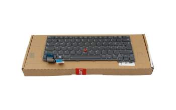 5N21H77265 original Lenovo keyboard DE (german) grey/grey with backlight and mouse-stick