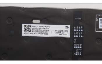 Lenovo 5N21K05009 Keyboard Internal, Arabic, BackLight, US
