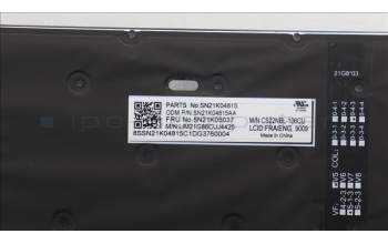 Lenovo 5N21K05037 Keyboard Internal, Canadian French English, BackLight, UK