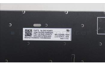LENOVO 5N21K05075 Keyb T16/P16s/P16v G1/G2 & L15 G3/G4 Nordics