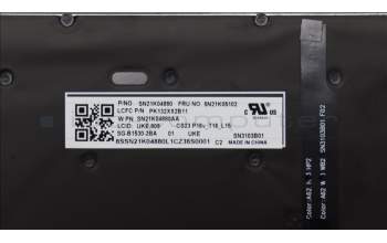 Lenovo 5N21K05102 NB_KYB CS23 NM TOP,BK-BL,LTN,UKE