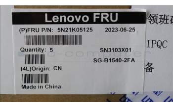 Lenovo 5N21K05125 Keyboard Internal, French, Non-BackLight, US