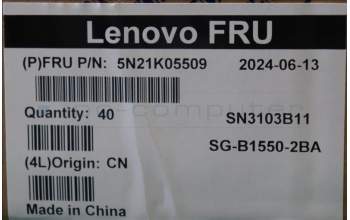 Lenovo 5N21K05509 NB_KYB CS23 NM TOP,GR-BL,LTN,UKE