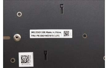 Lenovo 5N21M37819 Keyboard Internal, Hebrew, Black, Non-Backlight, US