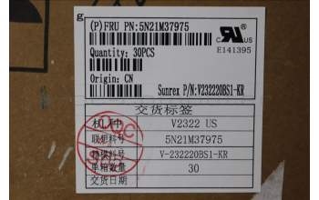 Lenovo 5N21M37975 Keyboard Internal, Korean, Black, Backlight, US