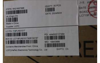 Lenovo 5N21M37996 Keyboard Internal, Nordic, Black, Backlight, UK