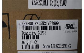 Lenovo 5N21M37999 Keyboard Internal, Czech/Slovak, Black, Backlight, UK